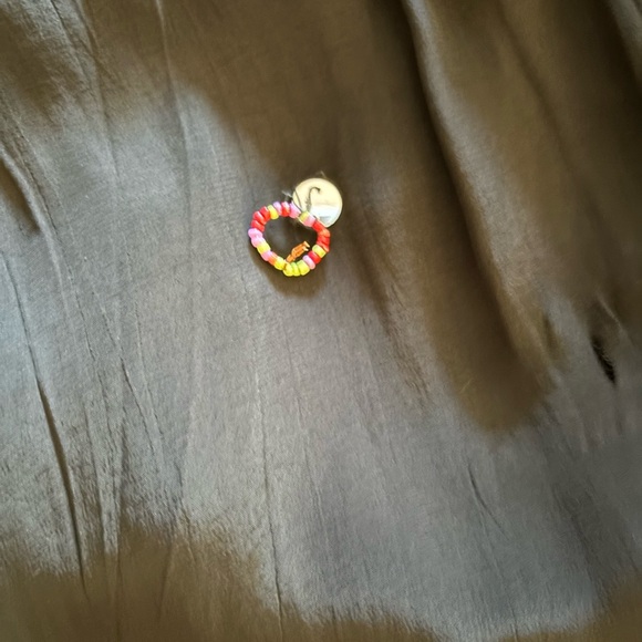 Farm Rio Black Rainbow Beaded Mirror Trim Trousers, size L - Picture 9 of 13